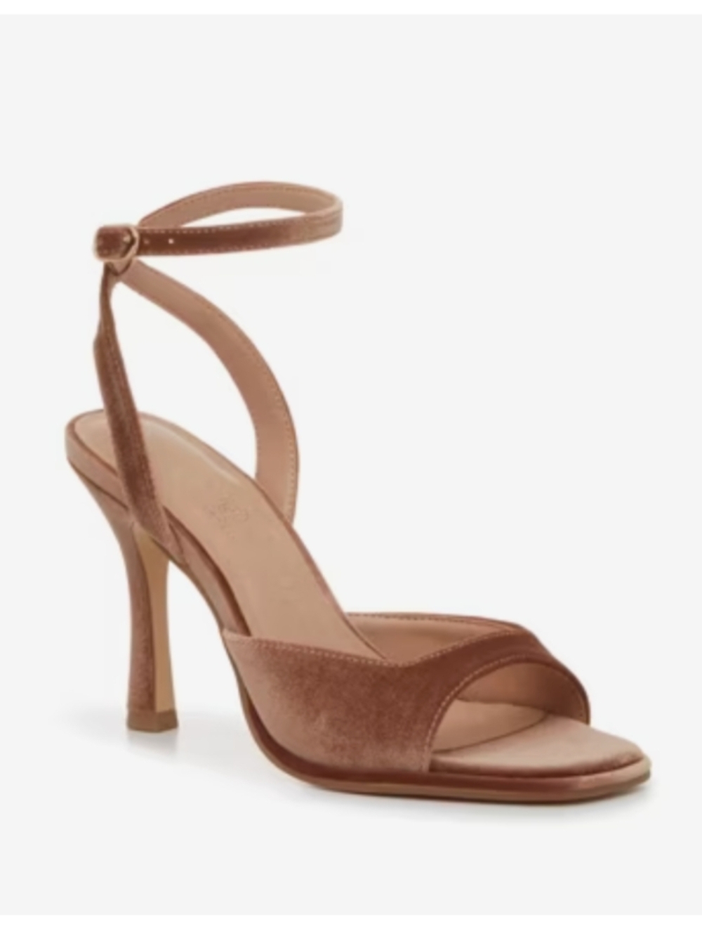 Chinese Laundry Brand New, Never Worn Brown Velvet Ankle-Strap High Heel